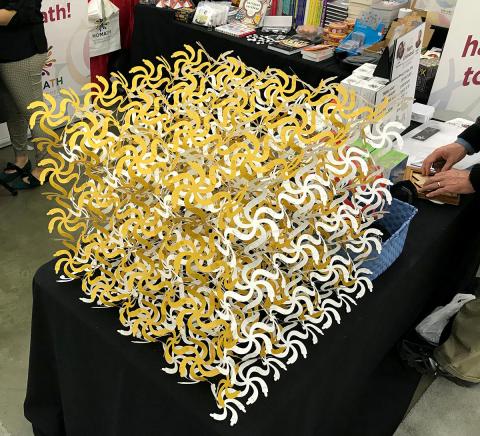 Photo of loops forming a cube