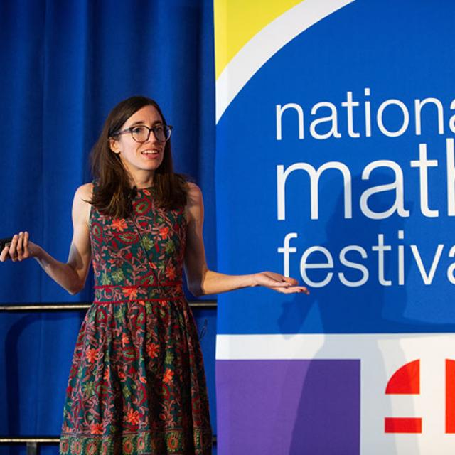 Annie Raymond presenting at 2019 festival
