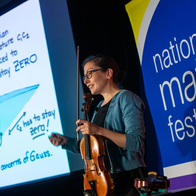 2019 Festival presenter Lillian Pierce with violin